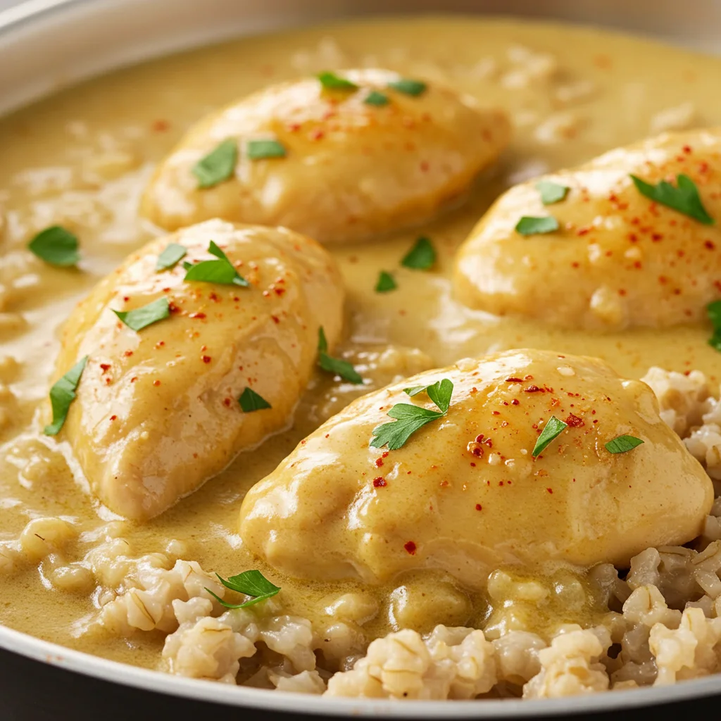 Krémové kuracie mäso s ovsom