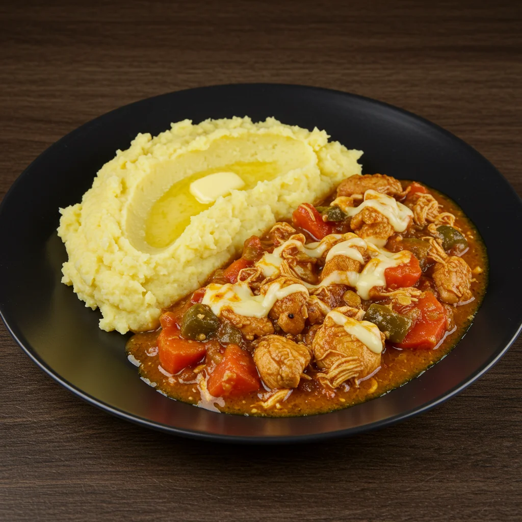 Zapekané kuracie mäso so zemiakovým pyré